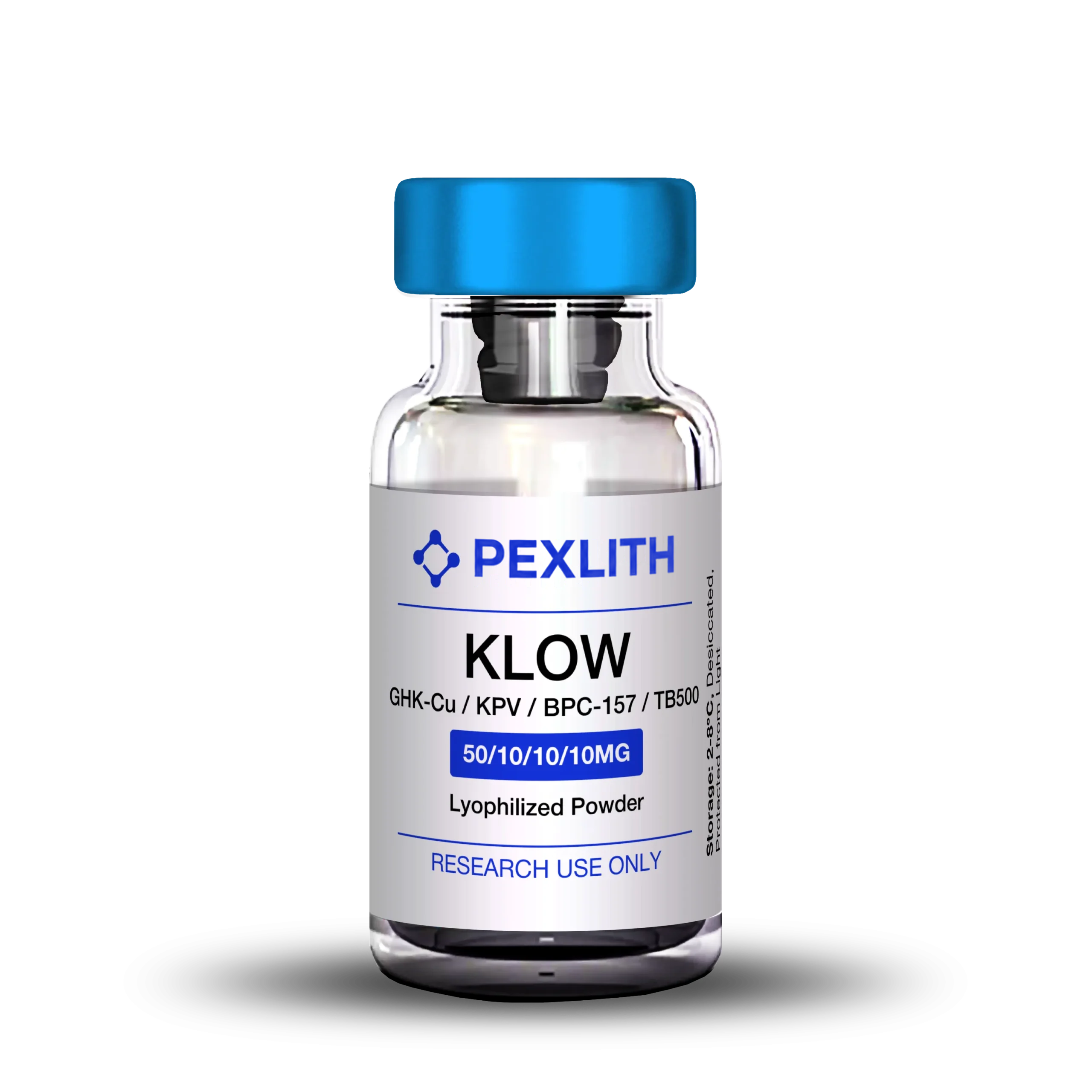 KLOW 80 – GHK-Cu (50mg) / KPV (10mg) / BPC-157 (10mg) / TB500 (10mg)