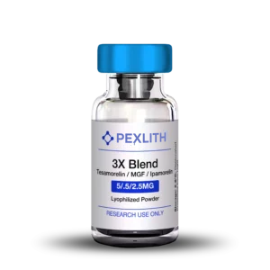 3X Blend Tesamorelin (5mg) / MGF (500mcg) / Ipamorelin (2.5mg) Research Blend